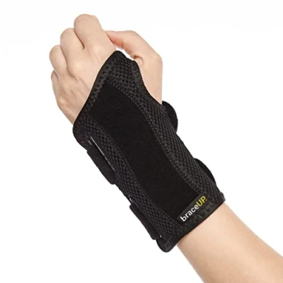 Image de BraceUP Attelle Poignet, Orthese Poignet Protege Attelles Pour Main et Tendinite de Quervain (Gauche, L/XL)