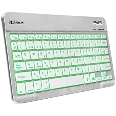 Image de Clavier Bluetooth avec Support pour Tablette Subblim SUB KBT SMBL30 Espagnol Qwerty Noir/Blanc Multicouleur