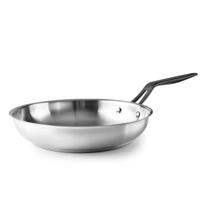 Image de LACOR 47324 Poêle Origin, acier inoxydable 18/10, fond thermodiffuseur sandwich, manche en recouvert de PVD, compatible avec induction, passe au lave vaisselle, four, Ø24
