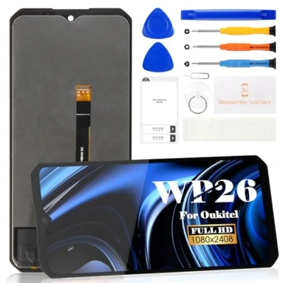 Image de Kit de réparation d&#039;écran LCD pour Oukitel WP26 Écran tactile rechange (noir, sans cadre)