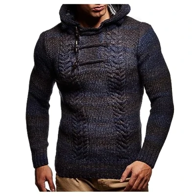 Image de Leif Nelson pour des Hommes Pullover Hoodie Pull à Capuche en Tricot Sweatpullover Longsleeve Sweatshirt arrêtez Vous LN20743; GR_e 3XL, foncé