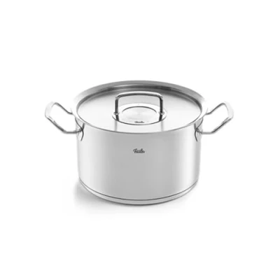 Image de Fissler Original Profi Collection Faitout en Acier Inoxydable (Ø 24 cm, 6,3 l) avec Couvercle Métallique Et Graduation Intérieure Compatible Induction