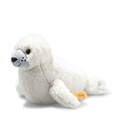 Image de Steiff Animal Soft Cuddly Friends bébé Phoque Aro, 063886, White, 20 cm