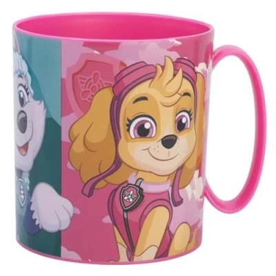 Image de ALMACENESADAN, 4943, Pack retour à l&#039;école Patrouille Girls, Paw Patrol; composé de tasse micro ondes 350 ml, produits réutilisables, sans BPA