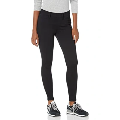 Image de Amazon Essentials Legging en Tricot Extensible Facile à Enfiler (Grande Taille Disponible) Femme, Noir, M courte