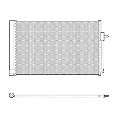Image de DENSO DCN15001 Condenseur De Clim avec déshydrateur R 134a