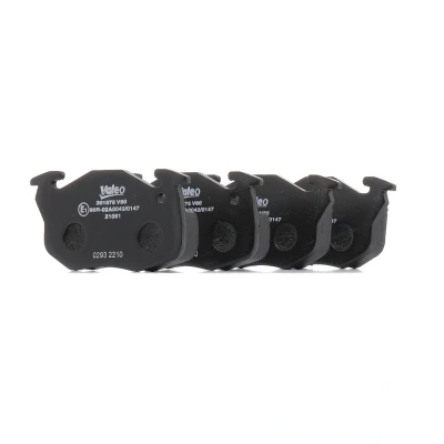 Image de VALEO 301075 Jeu de plaquettes frein FIRST Essieu avant contact signal d&#039;usure exclu sans tôle anti bruit PEUGEOT: Partner I Combispace
