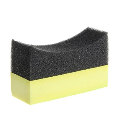 Image de fivekim Car Professional Tire Dressing Applicator Curved Foam Sponge Pad Accessories