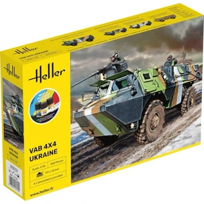 Image de heller Maquette Blindé Starter Kit Vab 4x4 Ukraine 57130 1:35