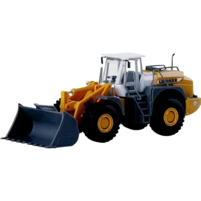 Image de herpa Liebherr Chargeuse 148122 001 sur Roues L580, Baustellen Fahrzeug, Pelle, modèles réduits, Camion, Objet de Collection, Plastique échelle 1:87, 001, coloré