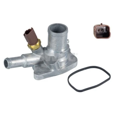 Image de SWAG 70 93 4957 Thermostat d&#039;eau 88 avec joint d&#039;étanchéite commutateur de température FIAT: 500 3 portes, Panda II 5 C Cabriolet