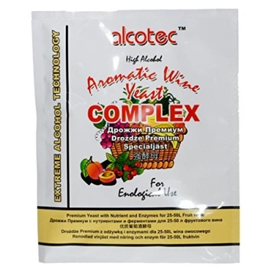 Image de alcotec levure de Vin 40g + Nutritive Enzymes Nutritif Les éléments nutritifs Enzyme Fruit