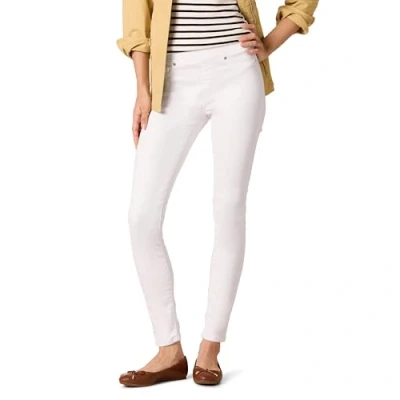 Image de Amazon Essentials Jegging extensible à enfiler (disponible en grande taille) Femme, Blanc, 38 Taille courte