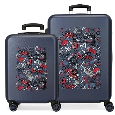 Image de Ensemble de valises Movom Free Time Multicolore 55/65 cms Rigide ABS Serrure latérale à combinaison 56L 6 kgs 4 Roues bagage main