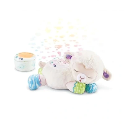 Image de VTech Manon, Lumi Mouton Nuit Étoilée 3 en 1, Peluche Apaisante, Veilleuse Bébé Musicale, Projection Lumineuse au Plafond, Musique Douce, Bruits Blancs, Cadeau de Naissance Contenu Français