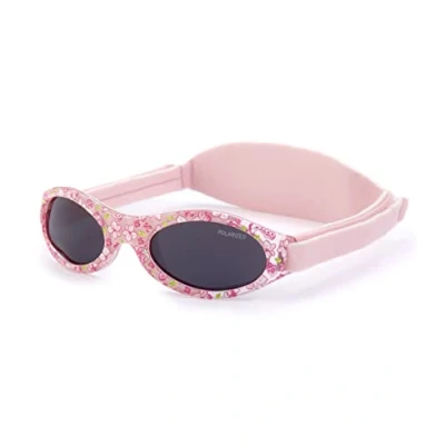 Image de Kiddus Lunettes de soleil Polarisées Premium pour bébé, garçon, fille. 0 mois à 2 ans. Protection Solaire UV400. Pont nez en Silicone. Bande réglable Neoprène