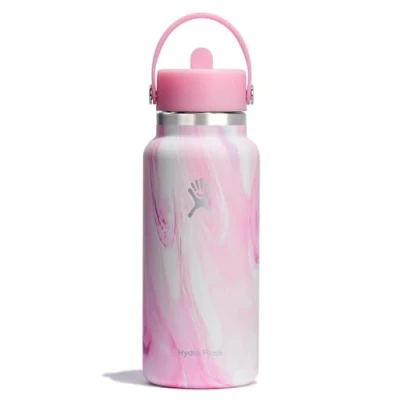 Image de Hydro Flask 32oz / 946ml Wide Mouth + Flex Straw Cap Jelly LTD Bouteille d&#039;eau