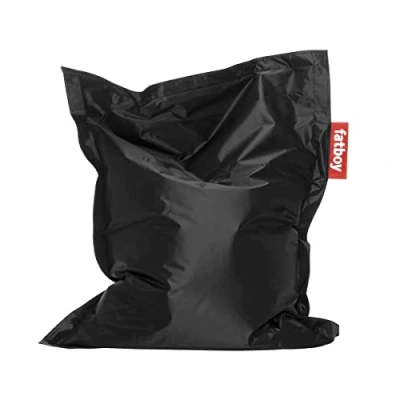 Image de Fatboy® The Original Junior Pouf pour Chambre ado / Enfants Bean Bag Coussin Fauteuil d&#039;intérieur Noir 130 x 100 cm