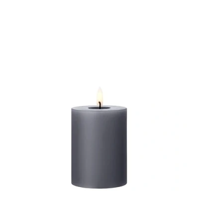 Image de Ester &amp; Erik Bougie LED bloc Ø7,5x10 cm 74 Ardoise Foncée