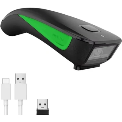 Image de NETUM C740 Bluetooth Barcode Scanner, Douchette Lecteur de Code Barre sans Fil 1D pour Tablette iPhone iPad Android iOS PC POS