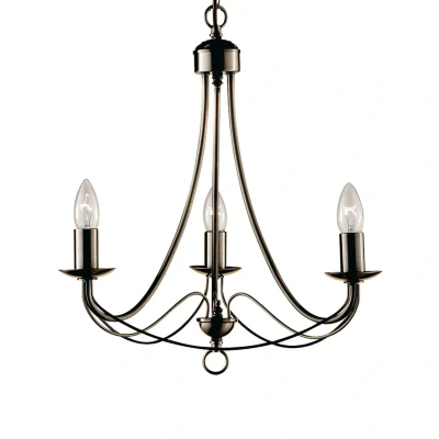 Image de Searchlight Lustre stylé MAYPOLE à 3 lampes