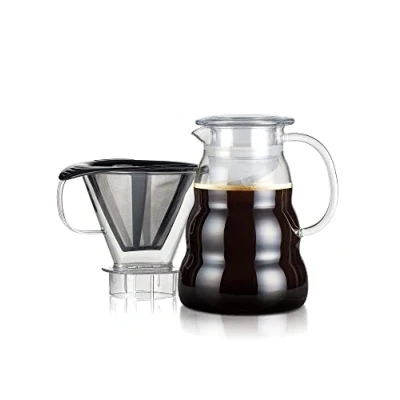 Image de Bodum 11762 10 01S MELIOR Cafetière, filtre permanent maille inox, 8 tasses 1.0 L