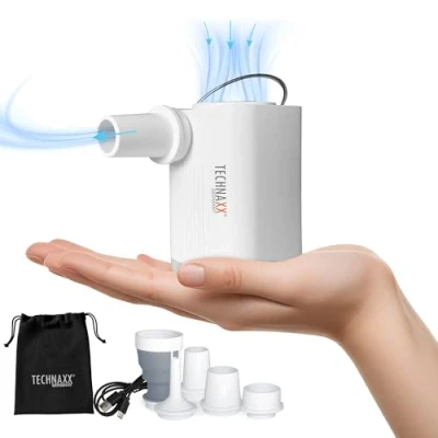 Image de TECHNAXX Mini pompe à air électrique Pro AVEC FONCTION POWERBANK