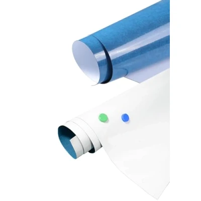 Image de 2pcs 120cm x 90cm Feuille Ferreuse Autocollante pour Aimants, Inscriptible Essuyable, Film Caoutchouc Ferreux Adhesif, Plaques de Fer Adhésives, Créez Propre Tableau Blanc Magnétique, TKD9020 2X