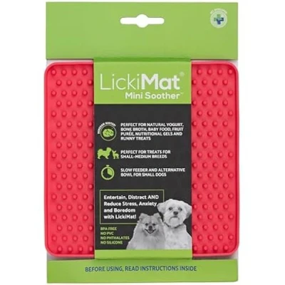 Image de Tapis de nourriture LICKIMAT Mini Alimentation lente Réduit l&#039;anxiété Caoutchouc non toxique
