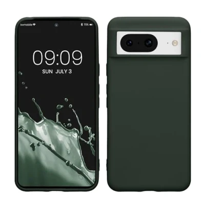 Image de kwmobile Housse Compatible avec Google Pixel 8 Coque de téléphone Protection Souple en Silicone Vert Mousse