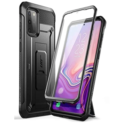Image de SUPCASE Coque Samsung Galaxy S20+ Plus, Antichoc Intégrale Protection Robuste avec Protecteur d&#039;écran Intégré, Béquille, Clip Ceinture [Unicorn Beetle Pro] pour S20 Plus 5G 2020 (Noir)