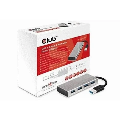 Image de CLUB3D USB 3.0 Hub 4 Port with Power Adapter Neuf