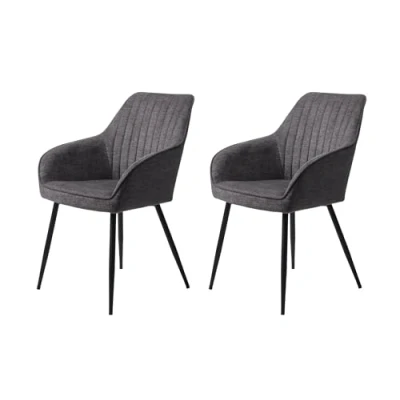 Image de FJORDFORM Chaise de Salle à Manger, Gris foncé, Taille Unique