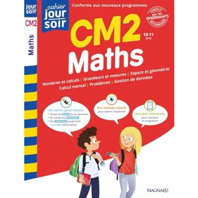 Image de Maths CM2 Cahier Jour Soir Conçu et recommandé par les enseignants (Broché)