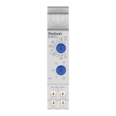 Image de Theben ELPA 6 Plus Interrupteur de minuterie d&#039;Escalier modulaire avec 10 Fonctions, 0060003