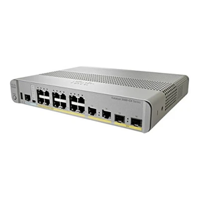 Image de Cisco Catalyst 3560CX 12PC S Commutateur réseau, 12 Ports Ethernet Gigabit, 8 Sorties PoE+, Budget PoE 240 W, Deux SFP 1G et Liaisons Montantes en cuivre 1G, Garantie à Vie limitée améliorée