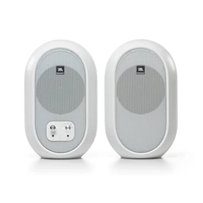 Image de JBL 1 Series 104 Compact Powered Desktop Reference Monitors Bluetooth Version White (sold as pair)