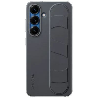 Image de Coque arrière originale Standing Grip pour Samsung Galaxy S25 Noir Neuf