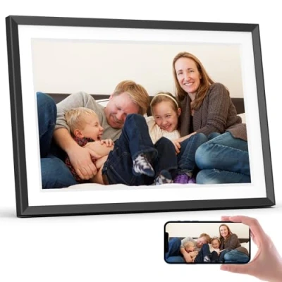 Image de THOMSON Cadre Photo numérique 10,1 Pouces WiFi 32 GB 1280 x 800 HD IPS écran Tactile, Rotation Automatique, Cadres Partage d&#039;images vidéos