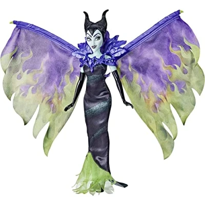Image de Hasbro Disney Princess Villains, poupée Mannequin Maléfique et Les Flammes de la Fureur, Jouet Princesses, dès 5 Ans Multicolore