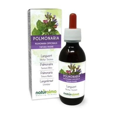 Image de Pulmonaire officinale (Pulmonaria officinalis) herbe avec fleurs Teinture Mère sans alcool Naturalma Extrait liquide gouttes 120 ml Complément alimentaire Végétalien ou végan