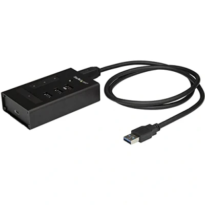 Image de StarTech.com Hub USB 3.0 à 4 ports en métal 5Gbps Concentrateur A vers 3x et 1x C Montable (HB30A3A1CST)