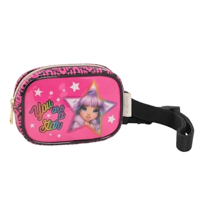 Image de Rainbow High Sac Banane idéal comme d&#039;école, avec Compartiment de Rangement et Porte Monnaie Fermeture à glissière Ceinture réglable 22 x 13 5 cm Fuchsia