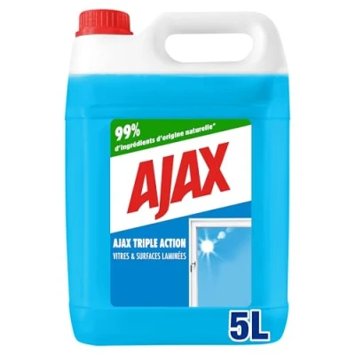 Image de Nettoyant Vitres Ajax Triple Action Bidon 5L