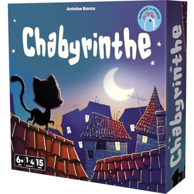 Image de Asmodee Cocktail Games Chabyrinthe Jeux de société Cartes Jeu Voyage et Poche A partir 6 Ans 1 à 4 Joueurs 15 Min Version française