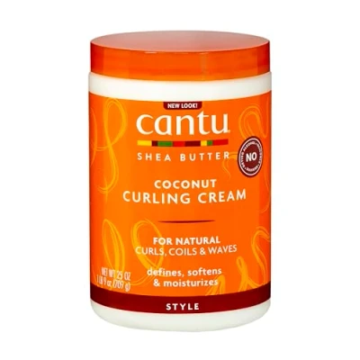 Image de Cantu Beurre de karité pour cheveux naturels noix coco Crème bouclée salon 758 ml (emballage peut varier)