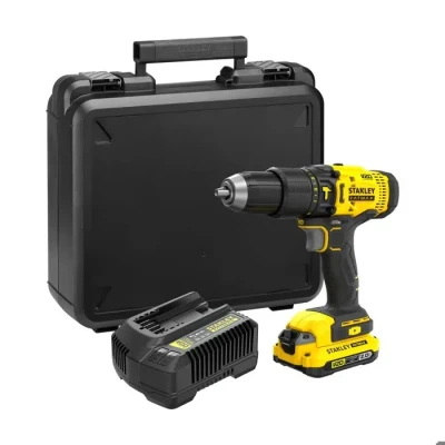 Image de STANLEY FATMAX 18 V V20 Perceuse à Percussion avec 2 batteries lithium ion de 2,0 Ah, valise. SFMCD711D22 QW