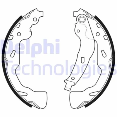 Image de Mâchoire de frein DELPHI LS2176