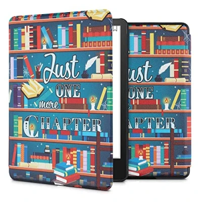 Image de kwmobile Etui Compatible avec Kindle Paperwhite 11e génération Étui à Rabat magnétique Tablette eReader Similicuir pour Multicolore