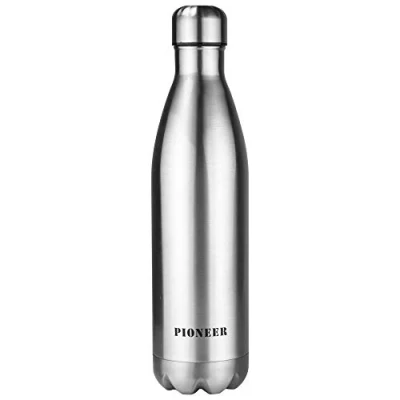 Image de Pioneer PVB750 Bouteille Isotherme sans BPA de l’Acier Inoxydable 18/10 750ML, Argent, 0.8 liters